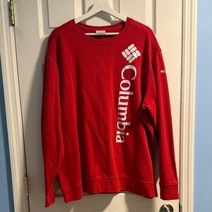 Columbia Men's Bold Red Crewneck Sweater